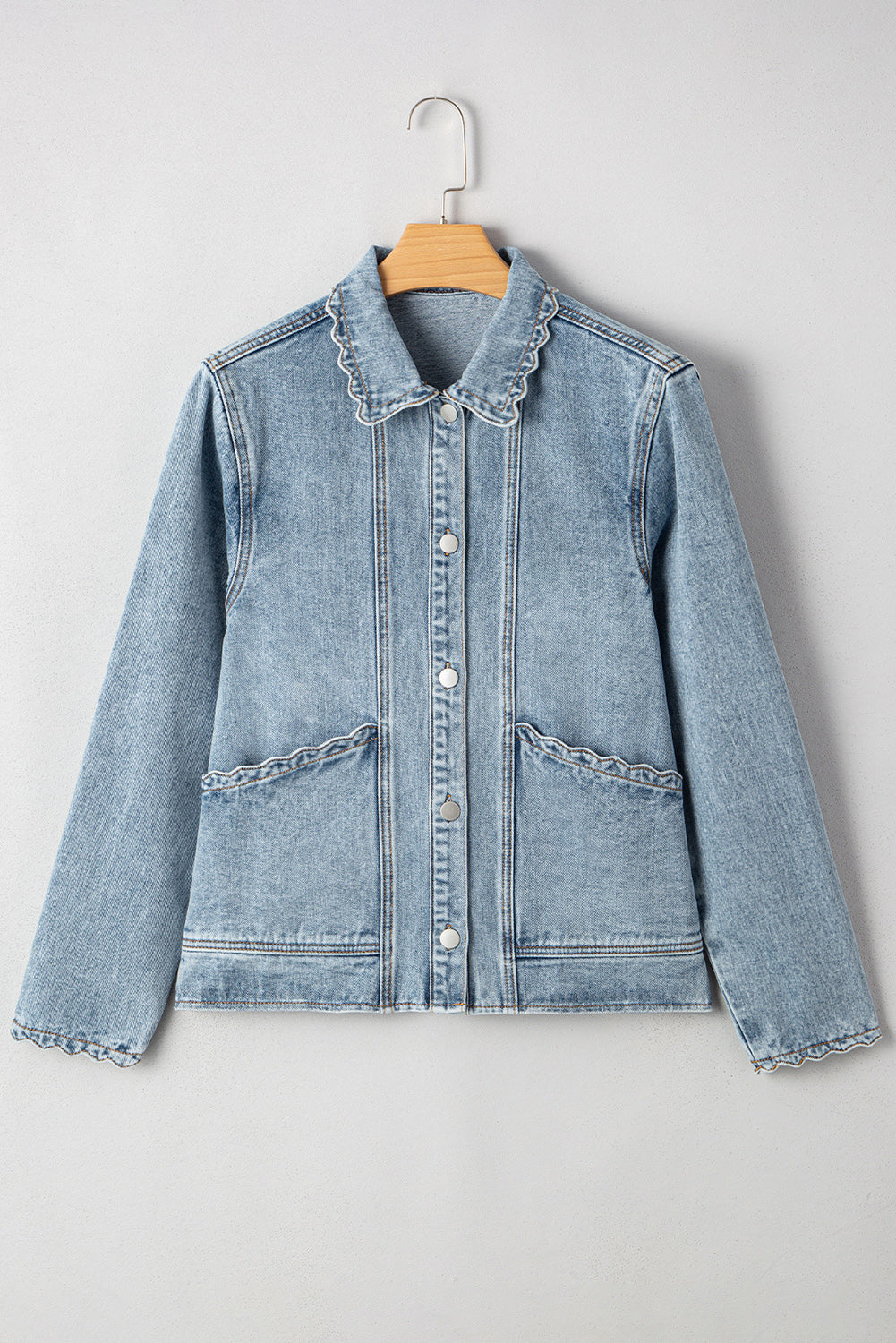 Scallop Pocket Denim Jacket LT