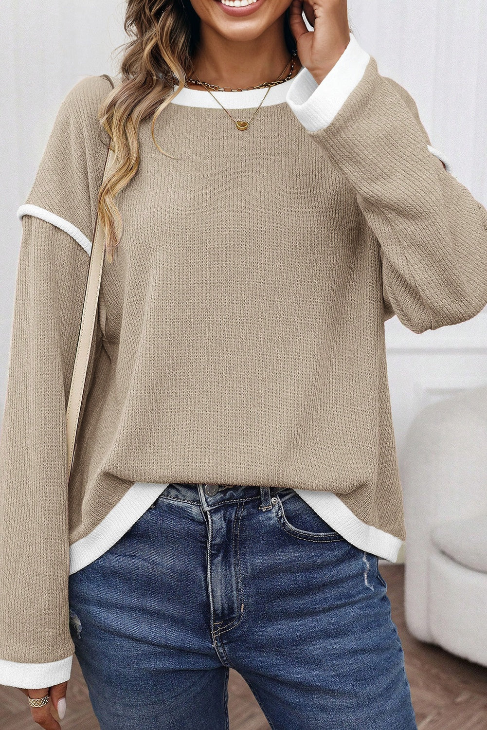 Contrast Loose Top RTS