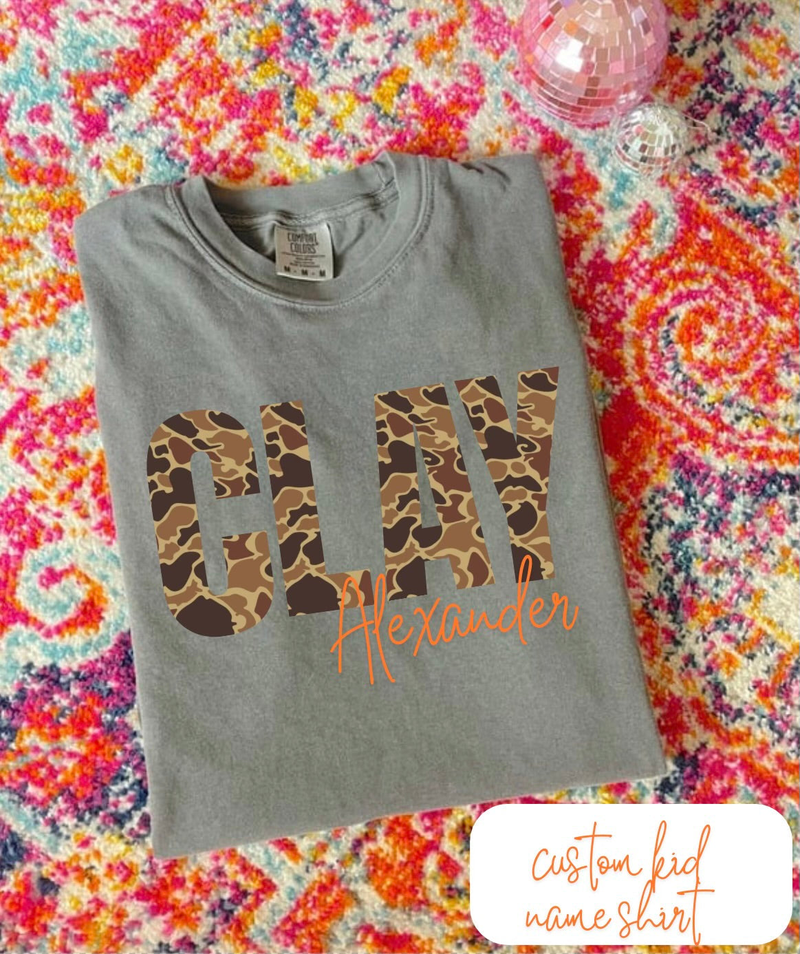 Custom Camo Name Tee