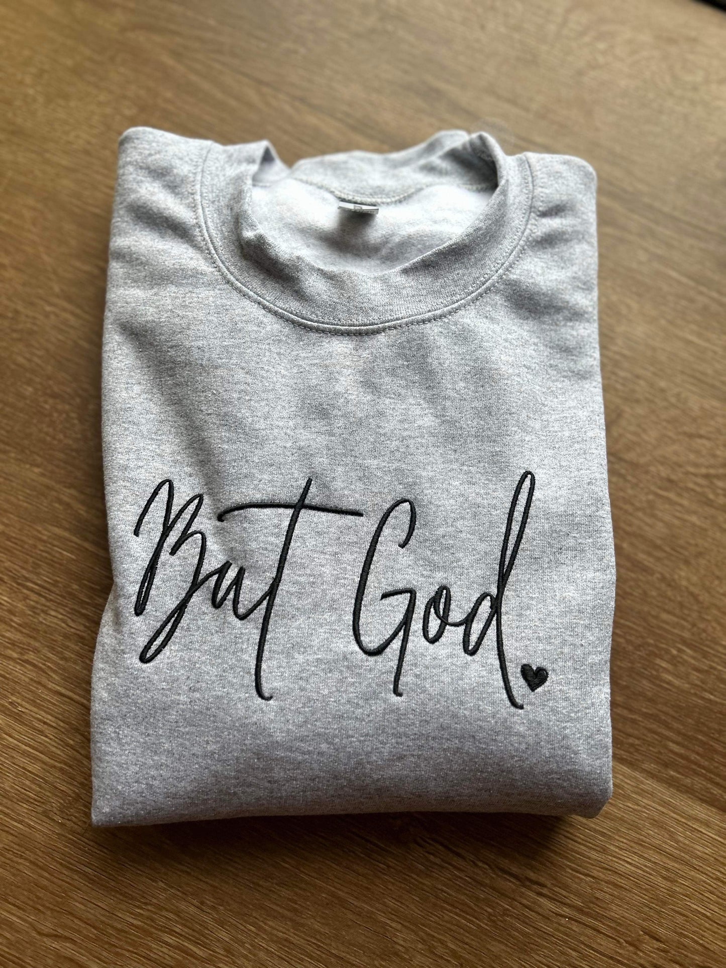 But God - Adult & Mini Embroidered Crewneck