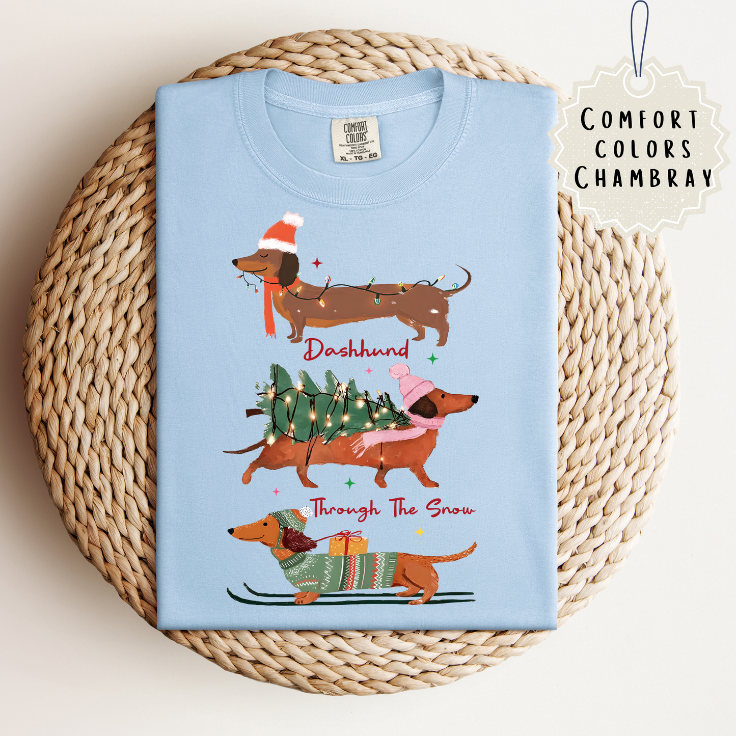 Dachshund--Through The Snow Tee.