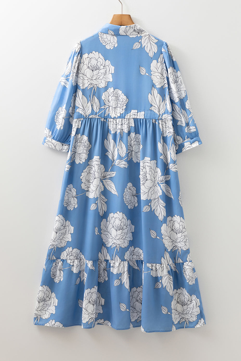Blue Floral Fall Midi LT