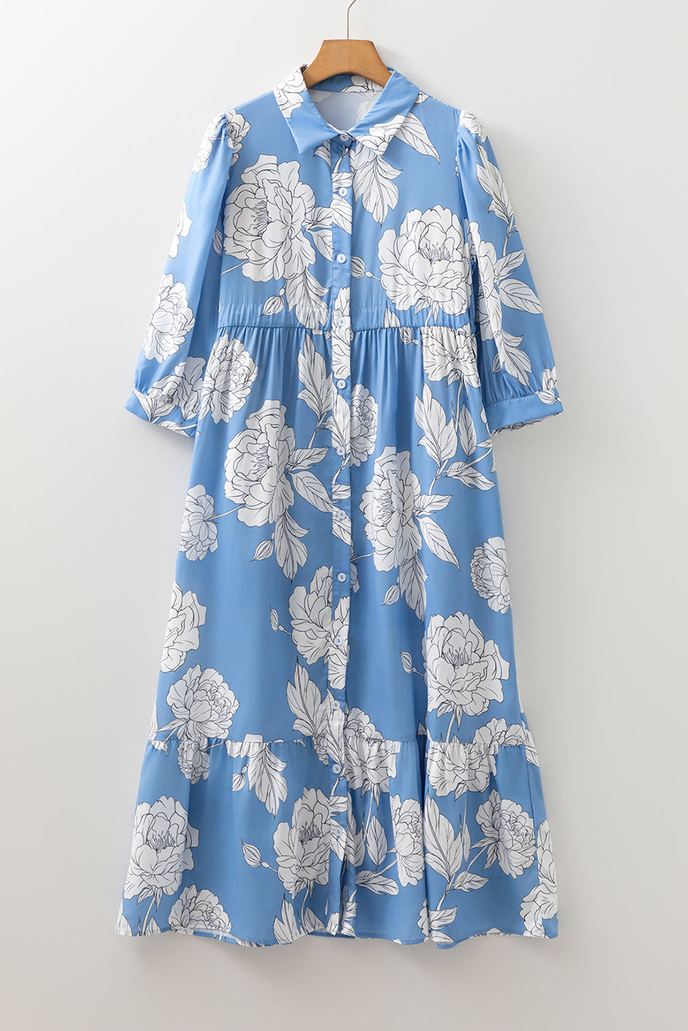 Blue Floral Fall Midi LT