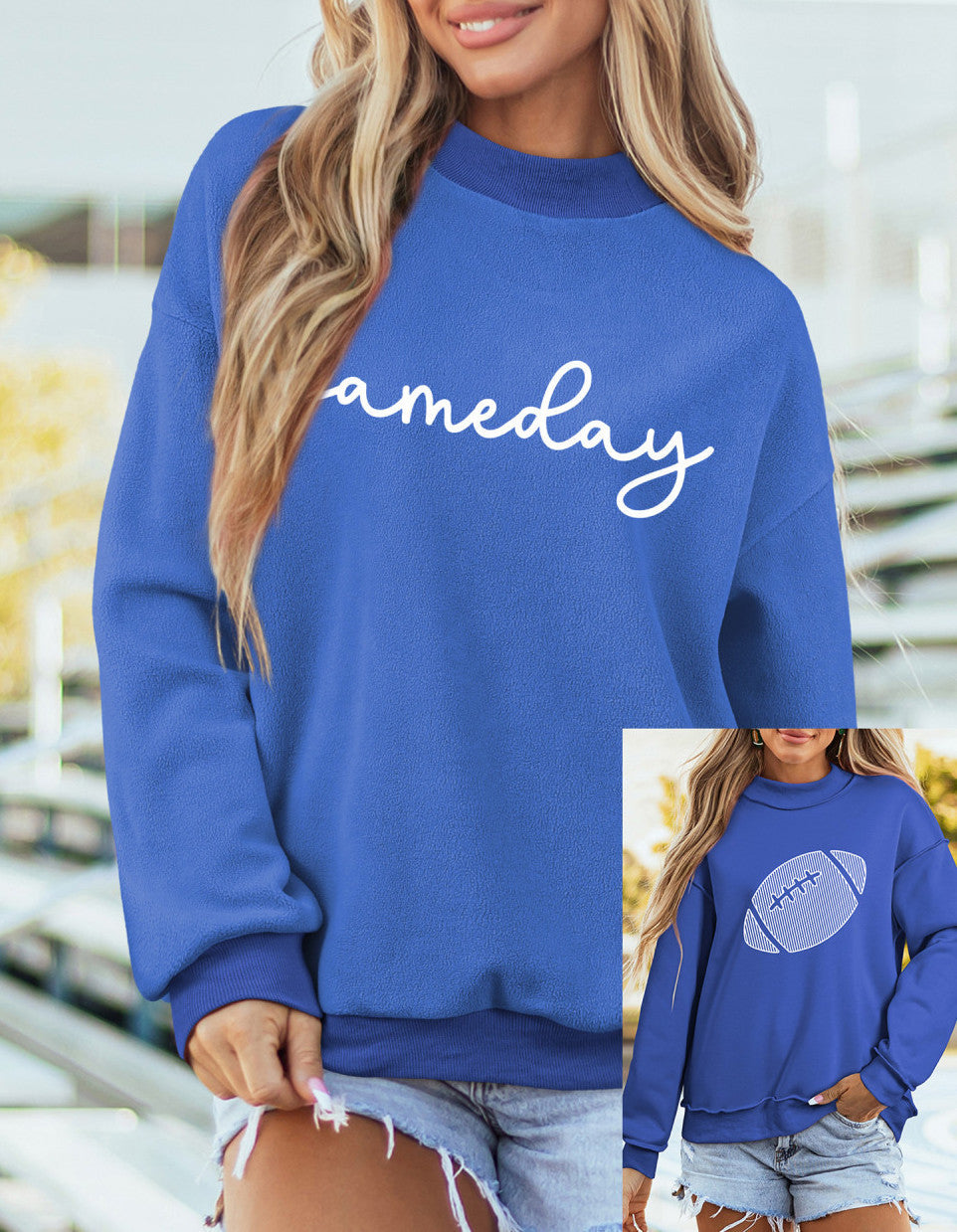 Blue Reversible Gameday Sweatshirt RTS