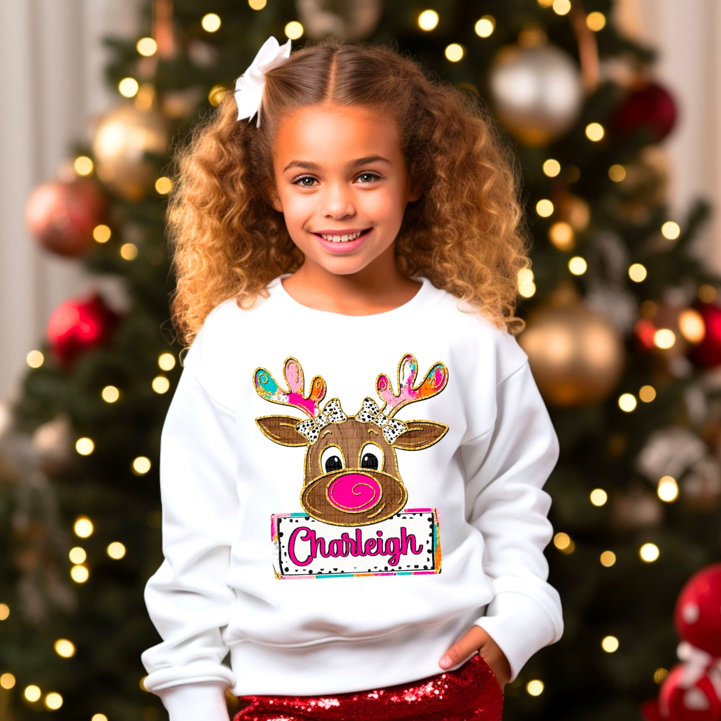 Customizable Reindeer Sweatshirt