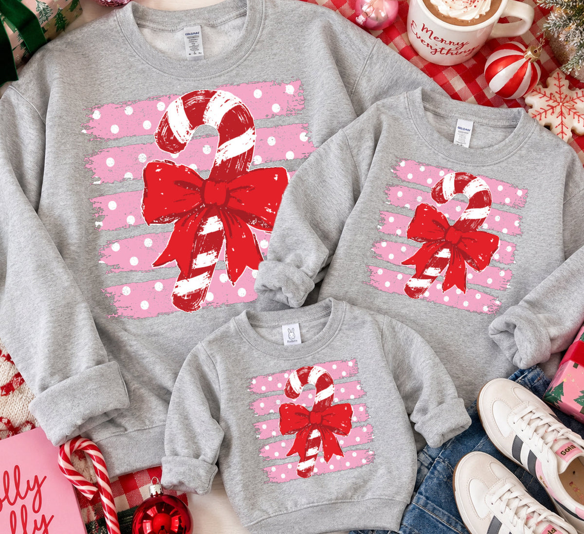 Candy Cane Lane Adult, Youth, Toddler Christmas Sweatshirts
