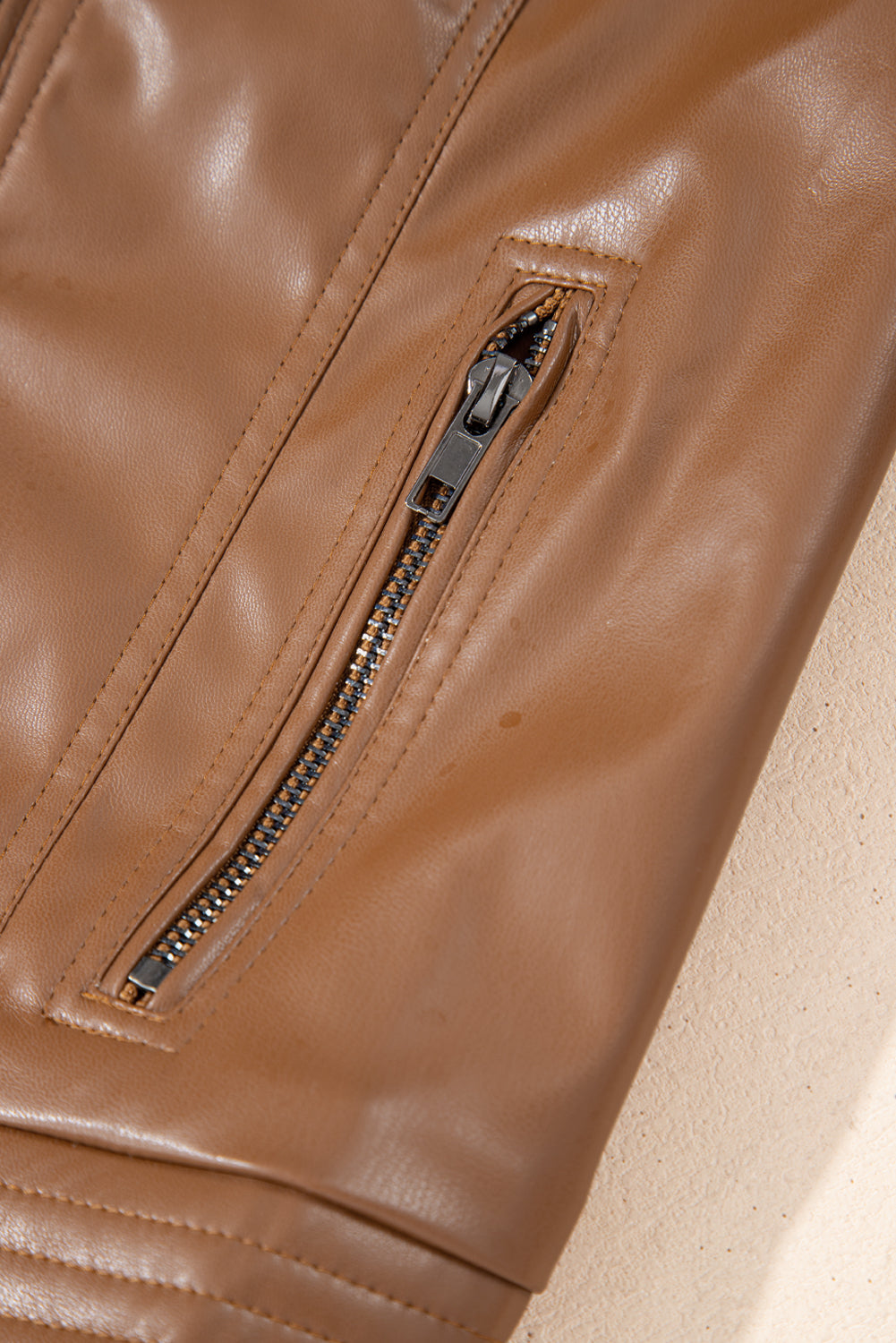 Faux Leather Fall Jacket *MULTIPLE COLORS* LT