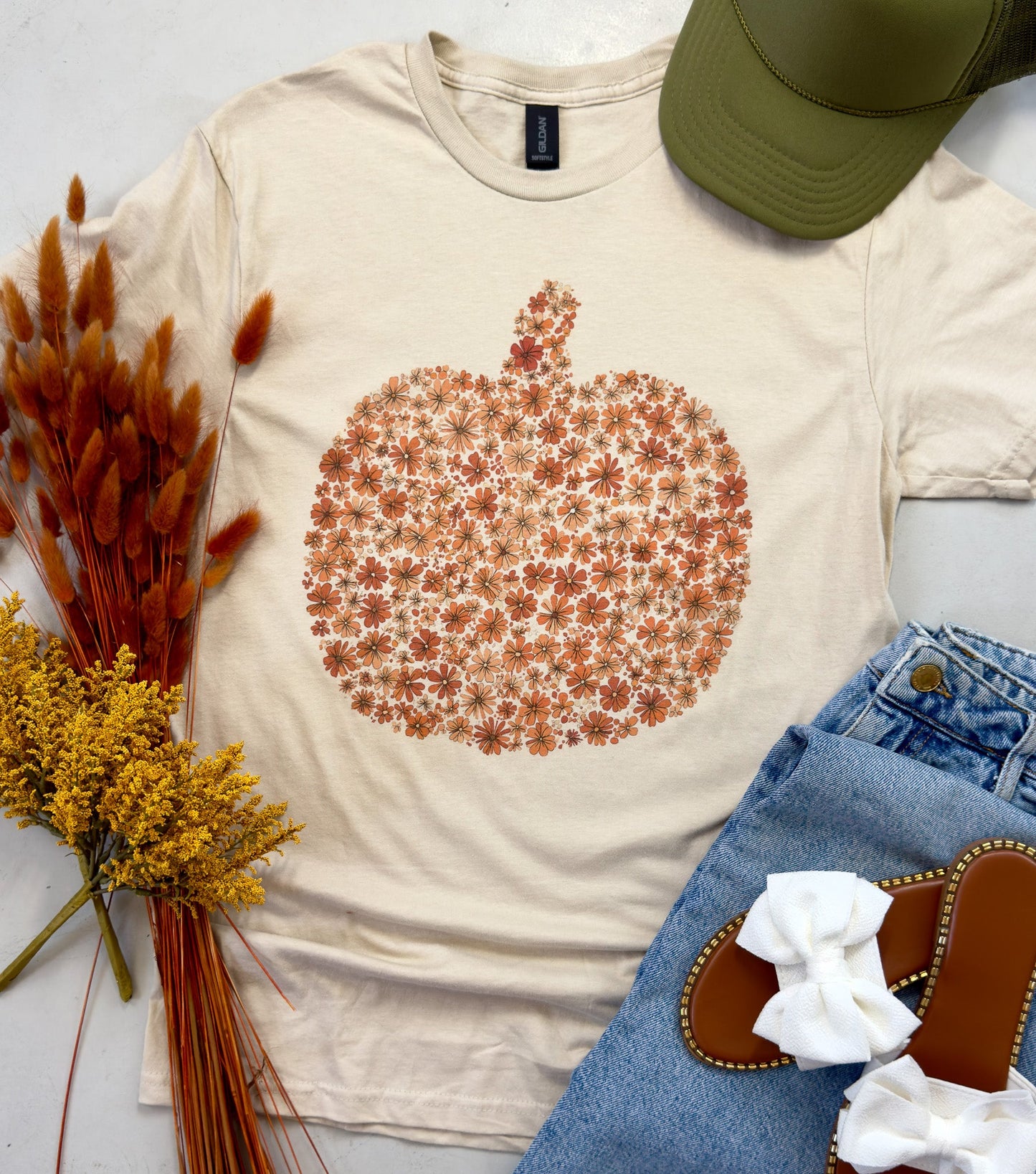 Floral Pumpkin Graphic Tee