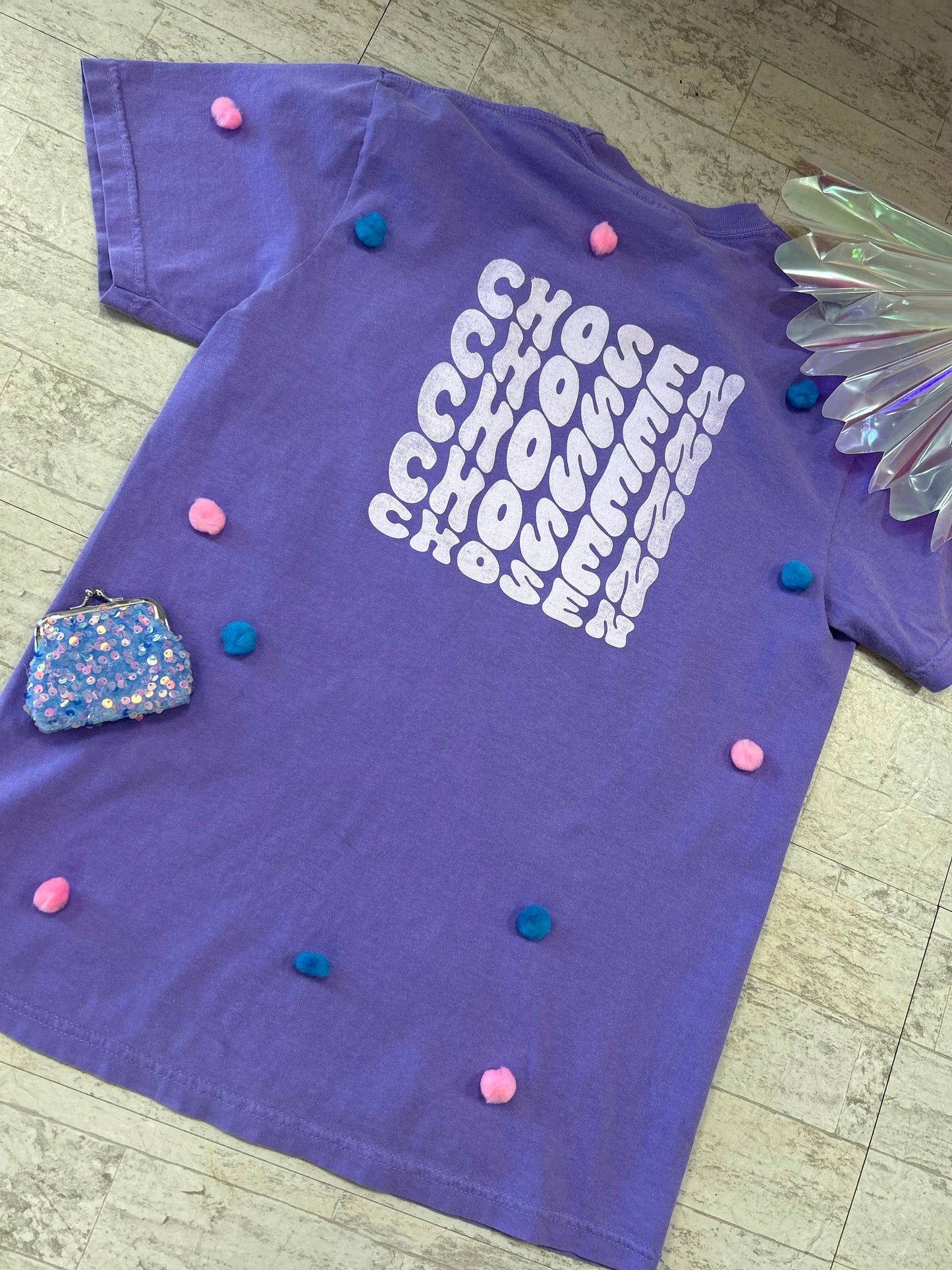 chosen pocket tee | violet