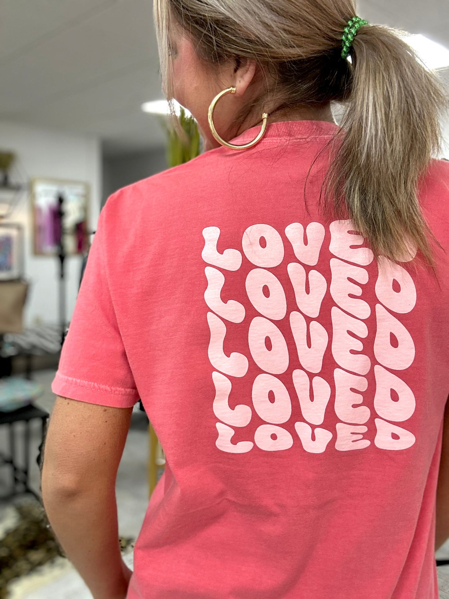 loved pocket tee | watermelon
