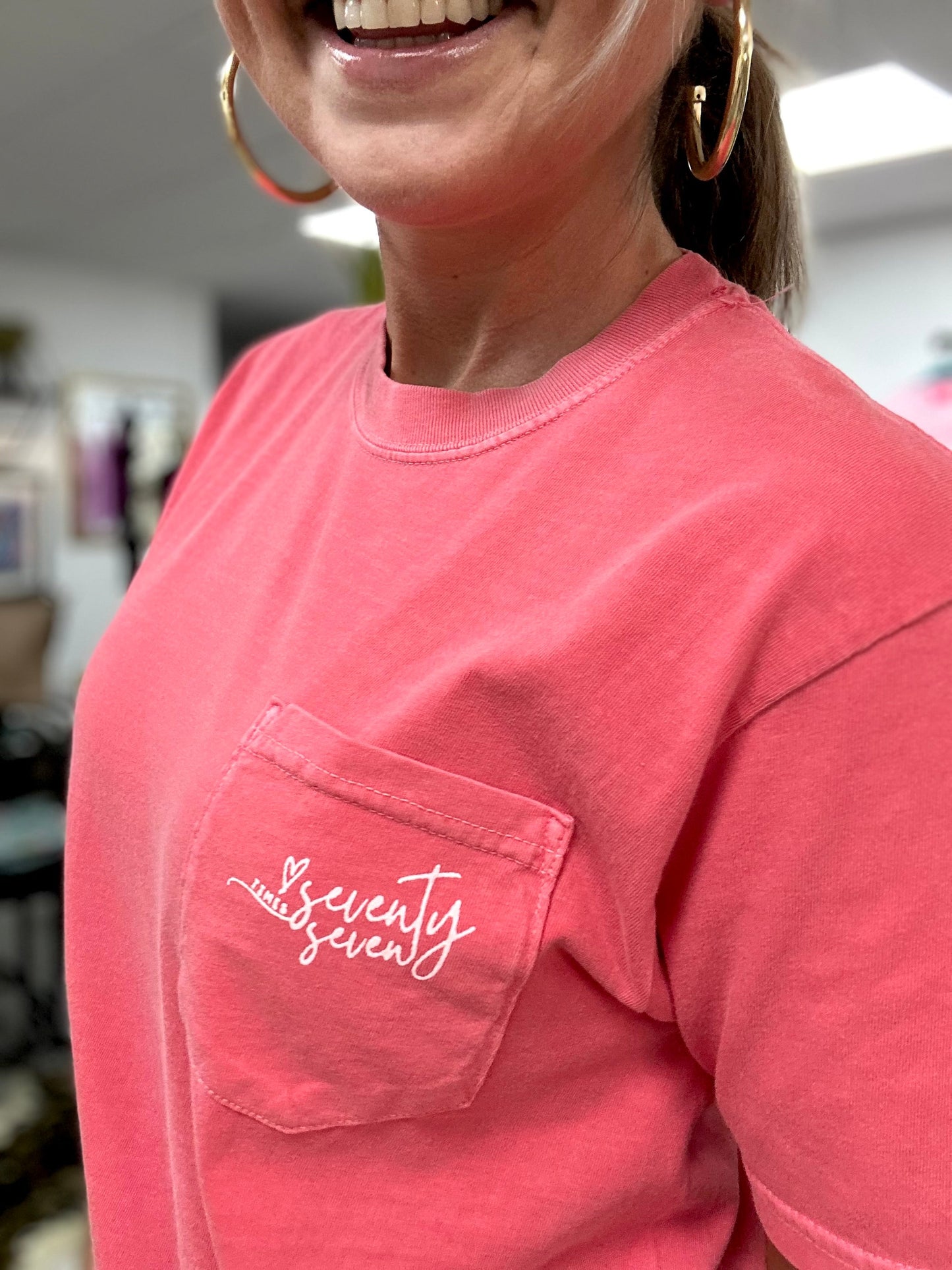 loved pocket tee | watermelon