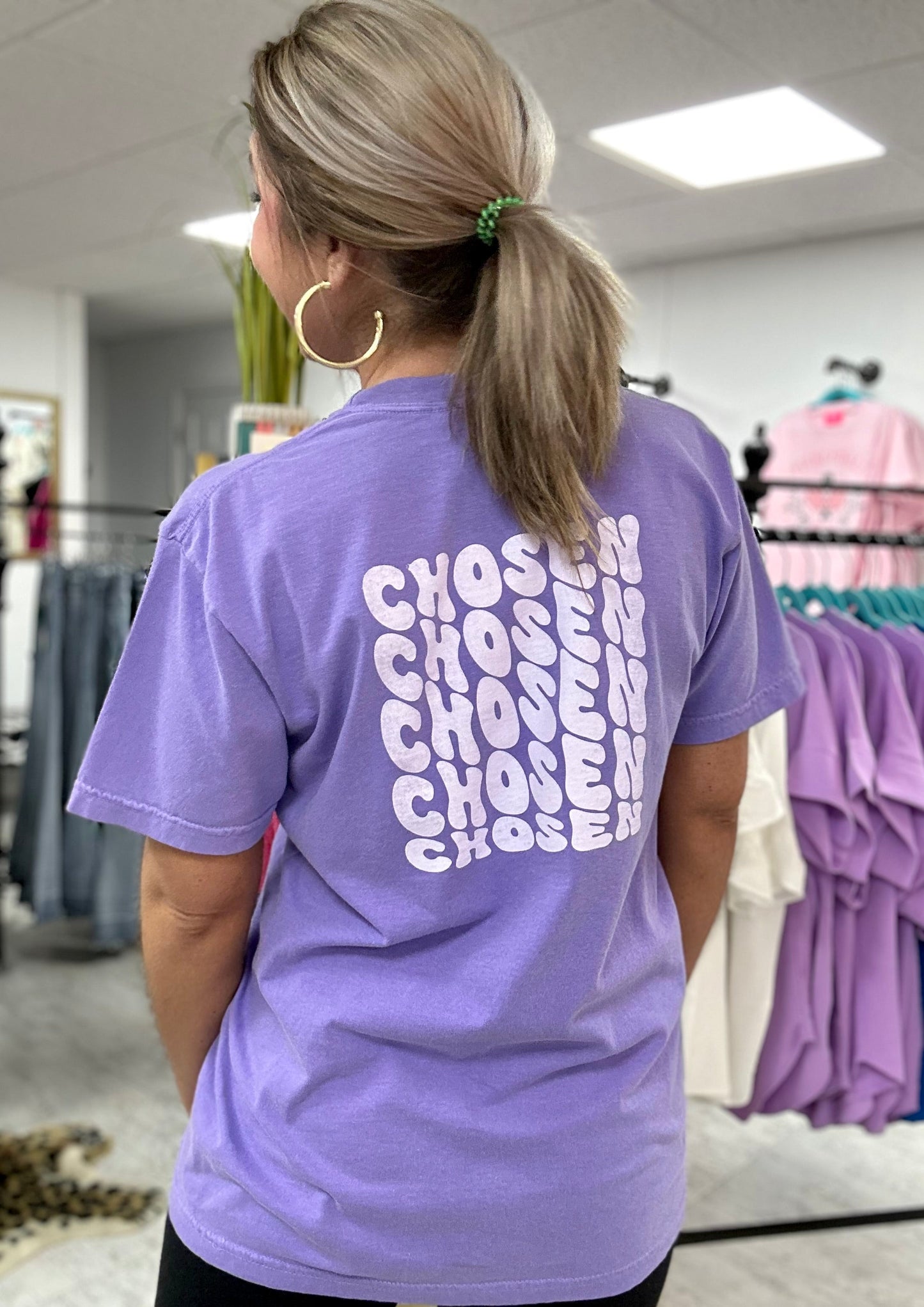 chosen pocket tee | violet