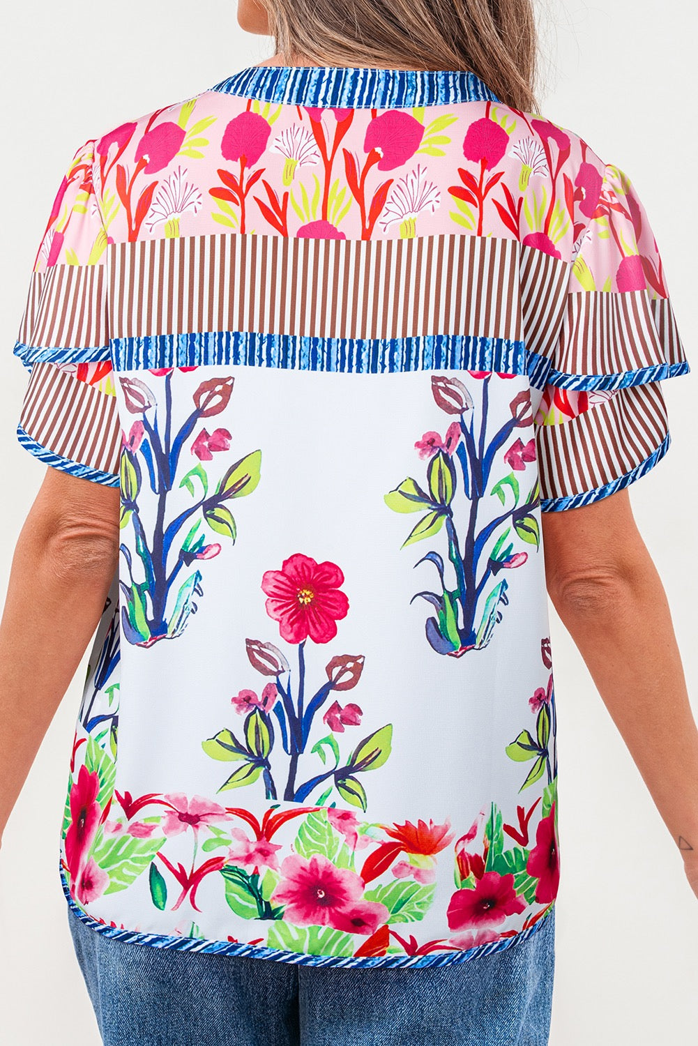 Floral Patchwork Blouse LT