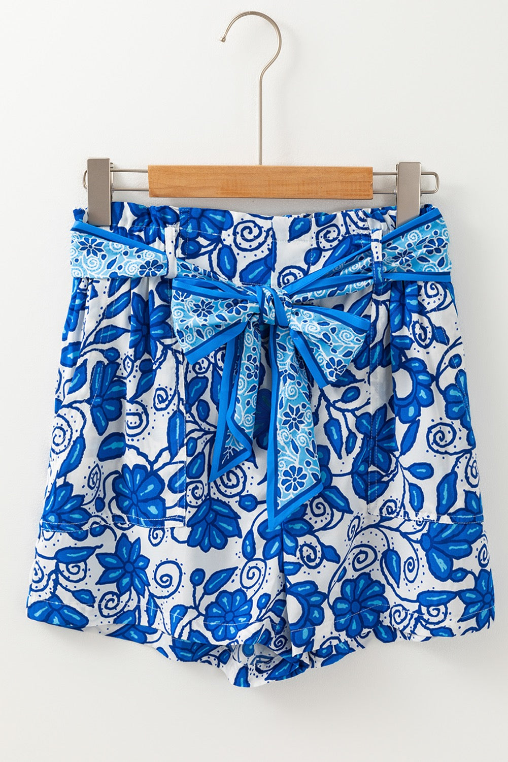 Blue Floral Shorts May.