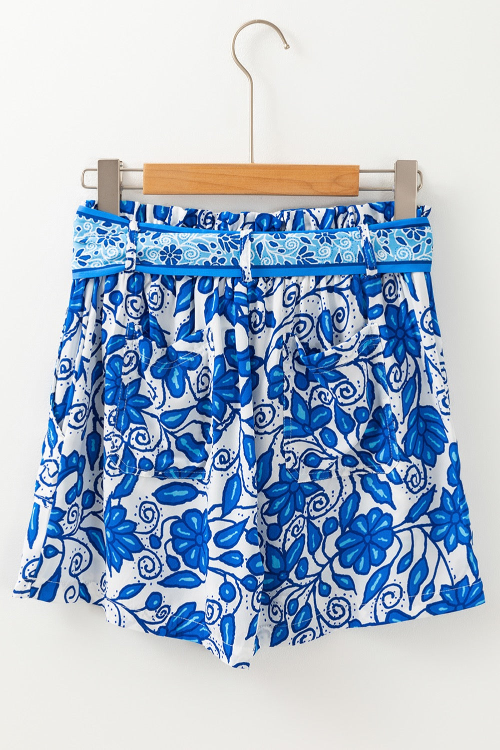 Blue Floral Shorts May.