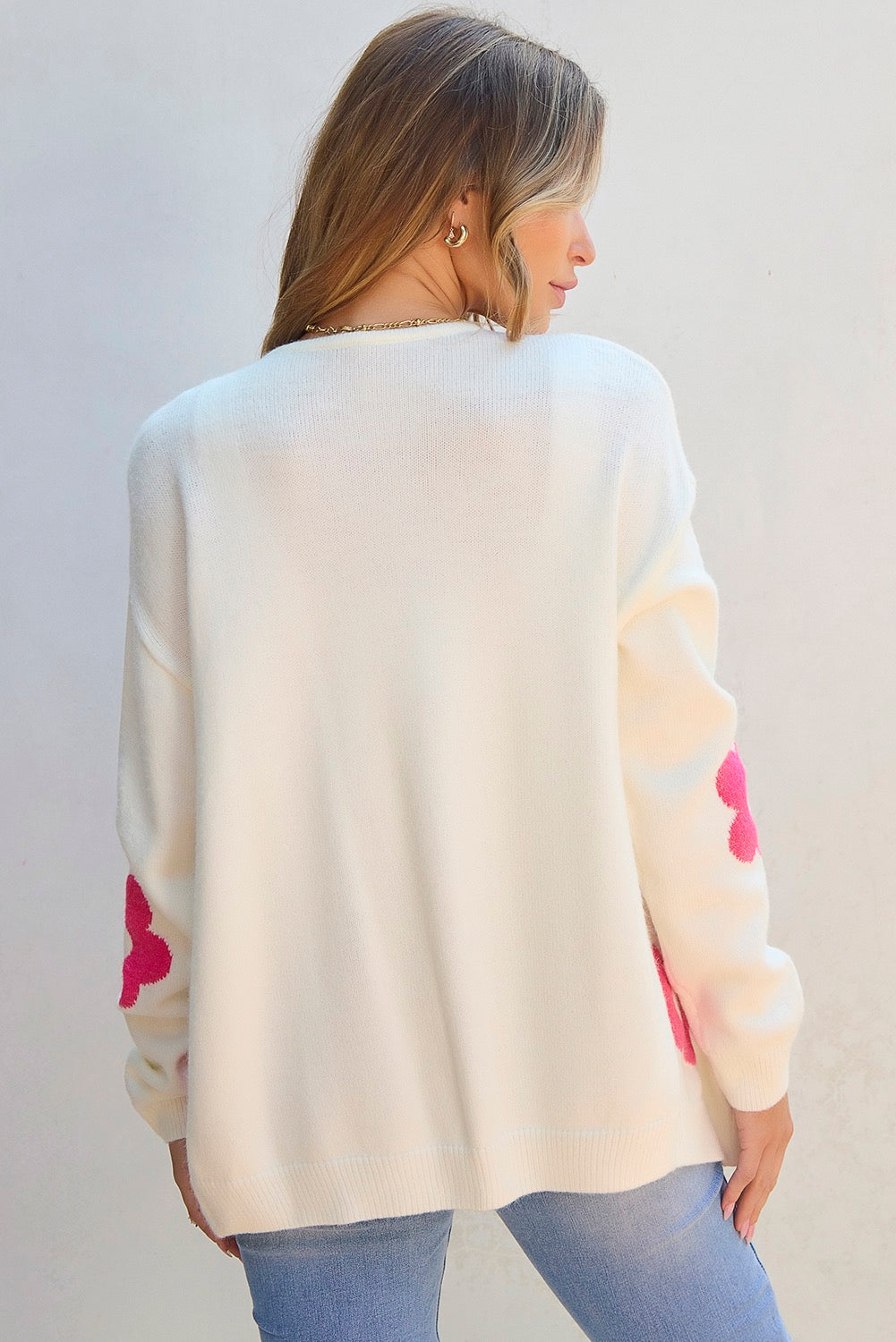 Pink Flower Cardigan May.