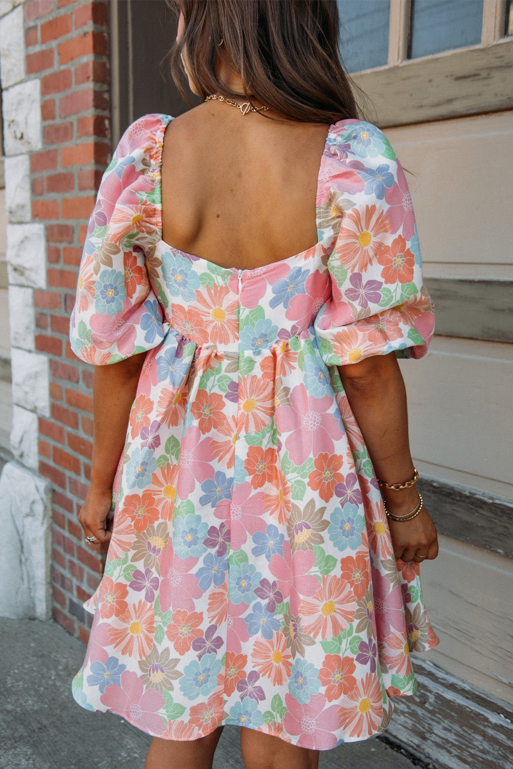 Pastel Floral Mini Dress May.