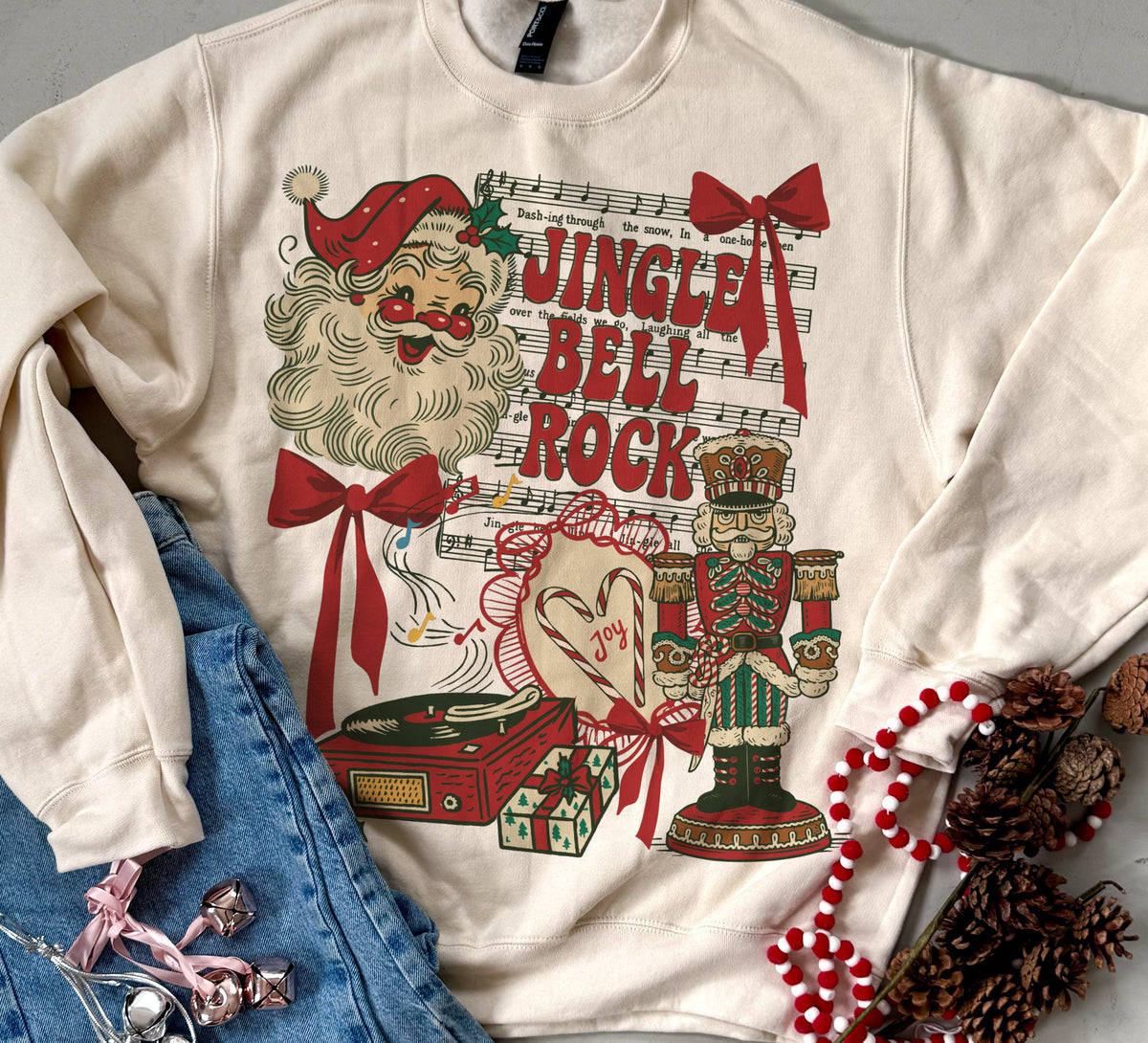 Jingle Bell Rock Christmas Sweatshirt or Tee