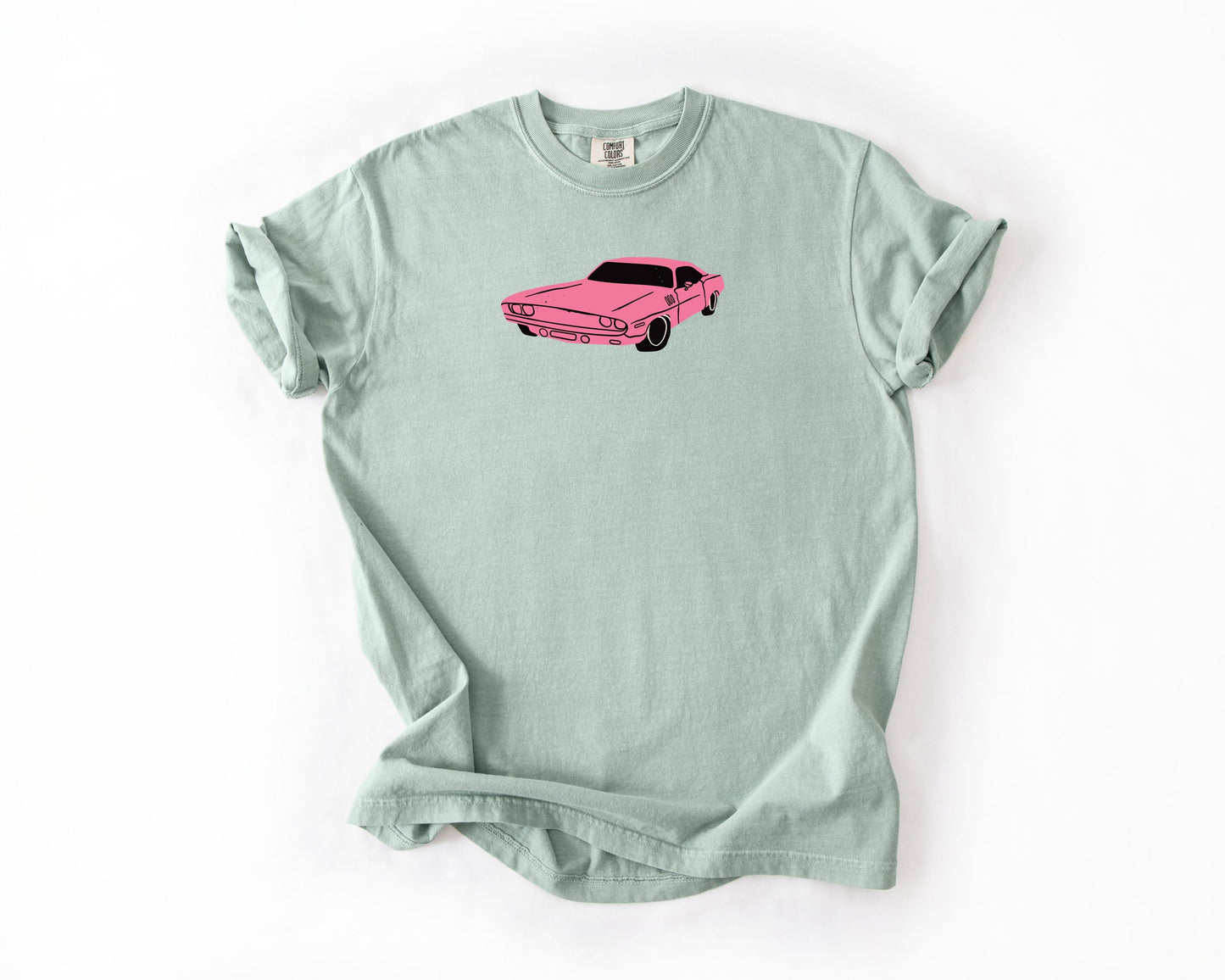 Pink Retro Car | Graphic Shirt | Modern Vintage