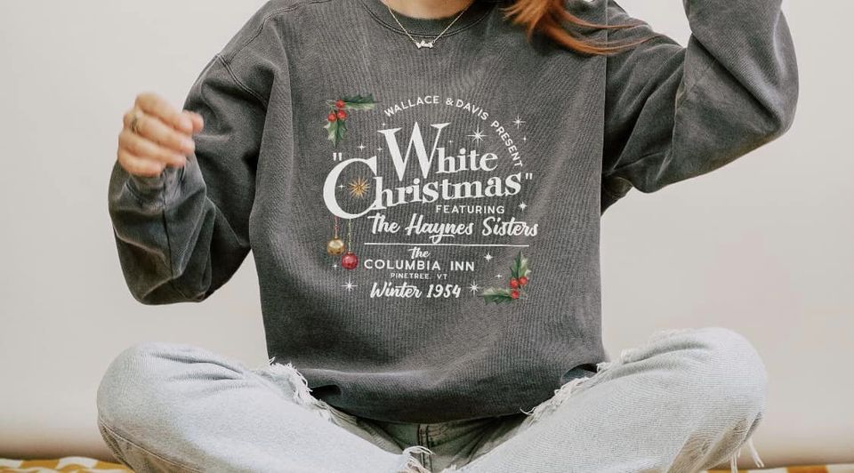 White Christmas Gildan Sweatshirt