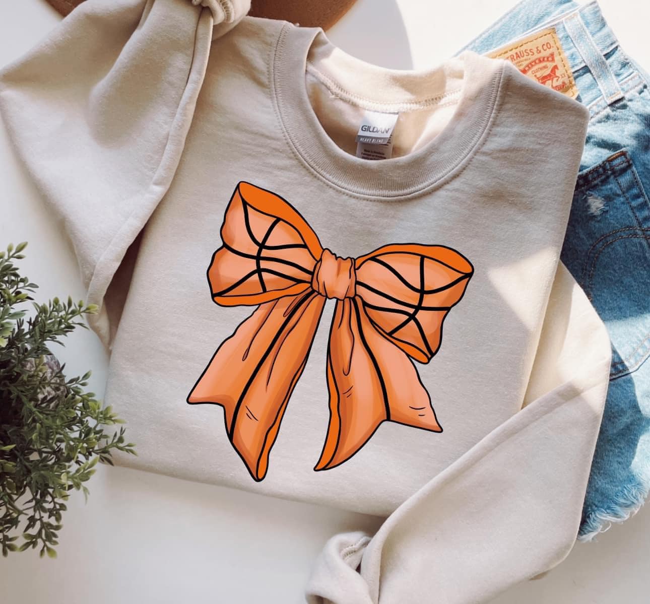 Basketball Bow Sweatshirt