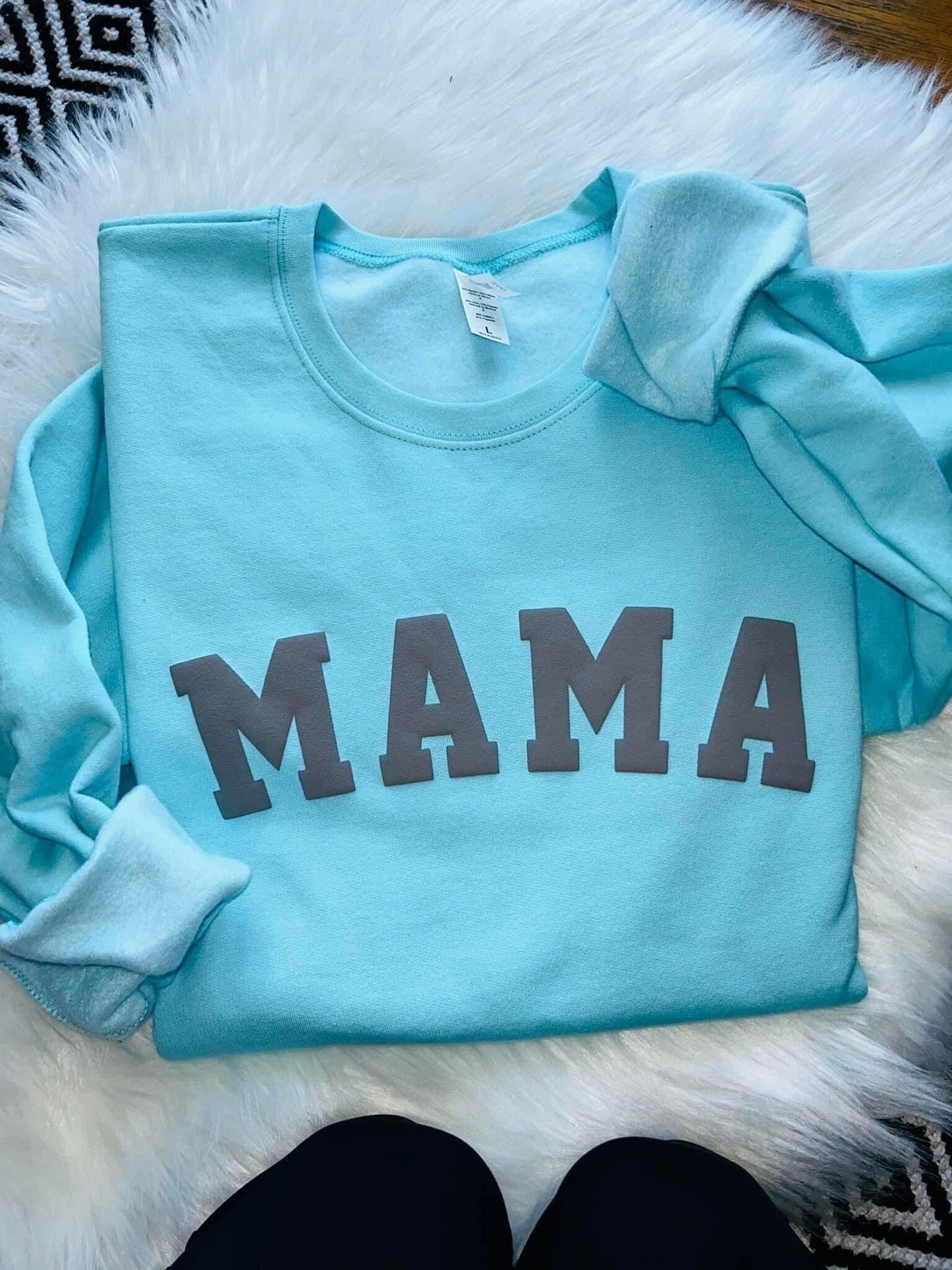Mama in Puff on a Jerzee Unisex Sweatshirt