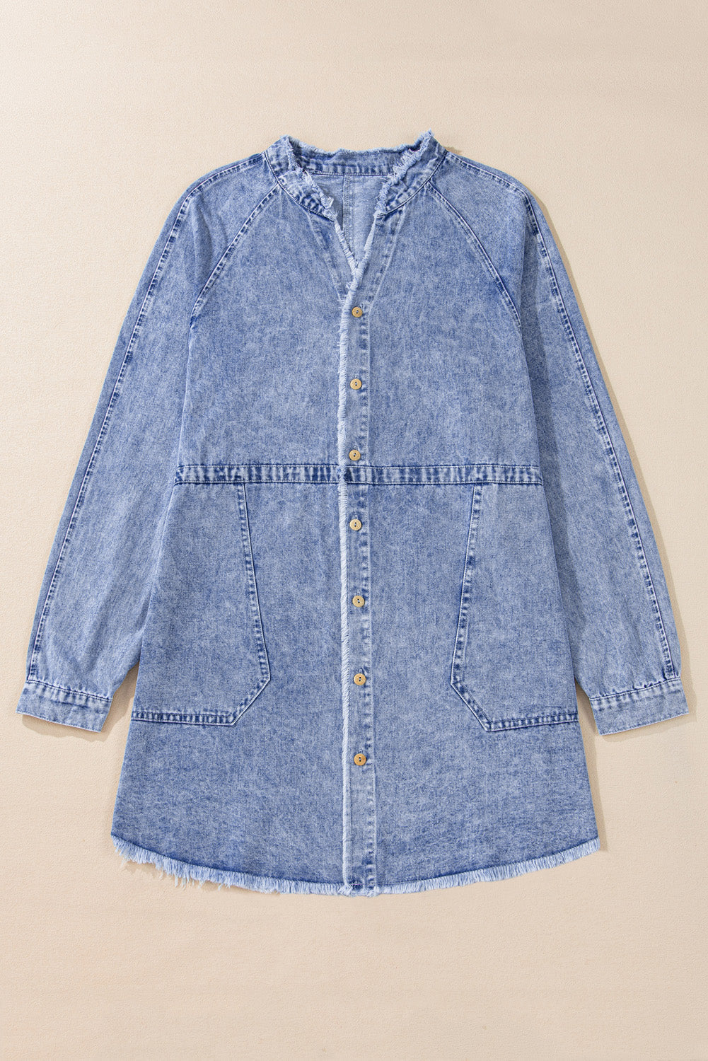 Raw Hem Denim Dress LT