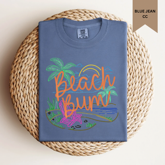 Neon Beach Bum Tee.