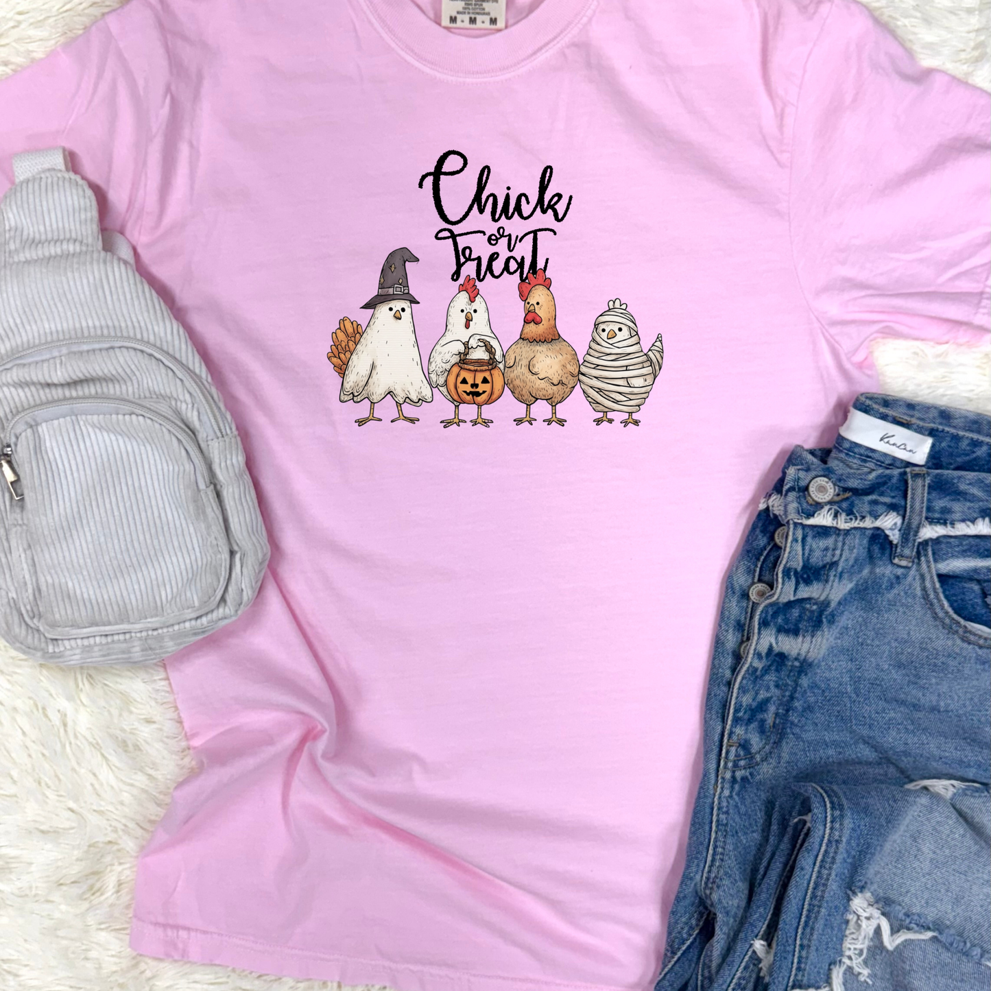 Chick or Treat Graphic Tee & Sweatshirt