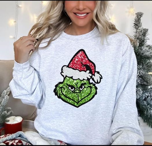 Sparkle and Shine Grinch Sweatshirt