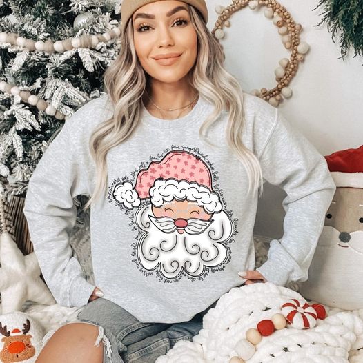 Doodle Santa Gildan Sweatshirt