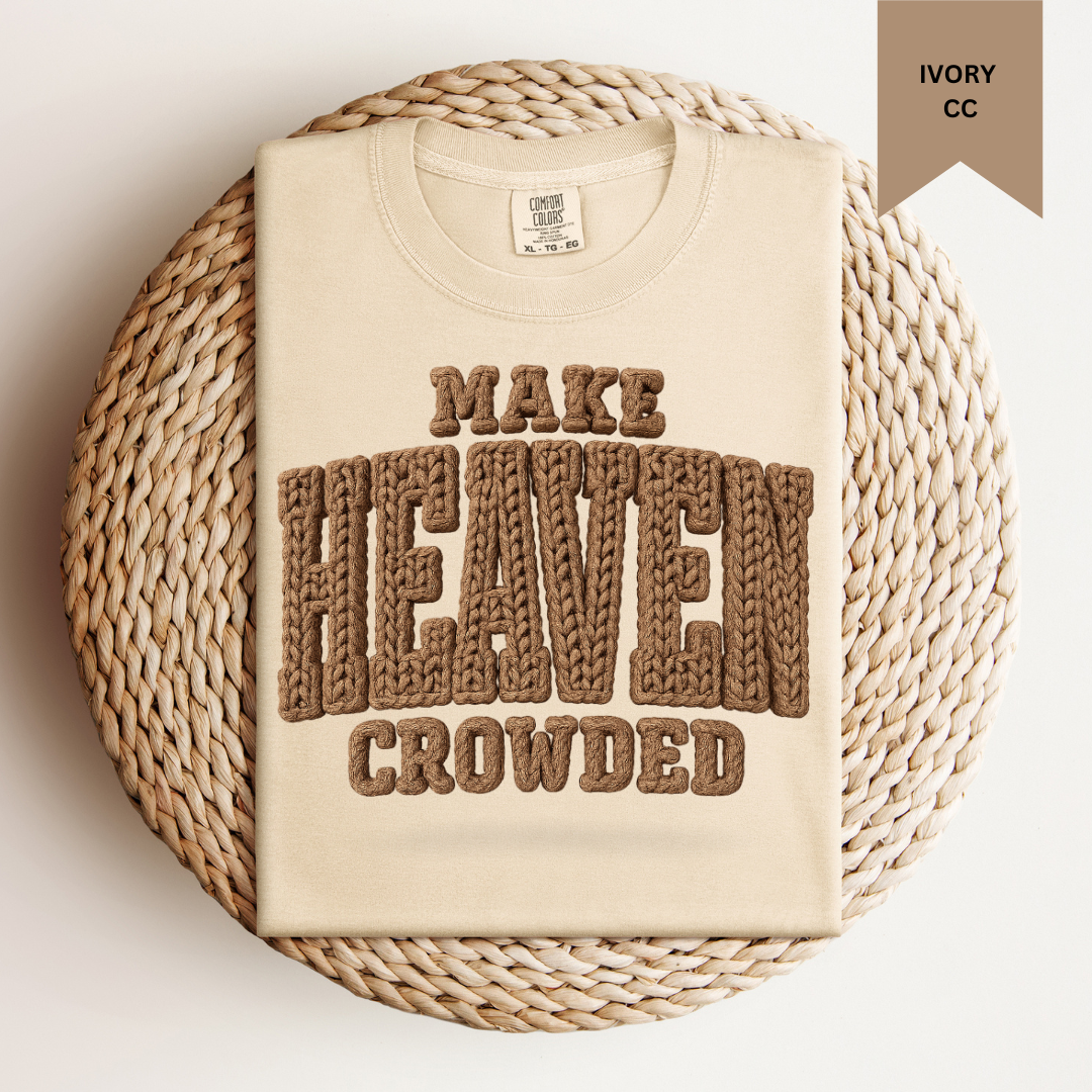 Make Heaven Crowded Faux Yarn Tee.