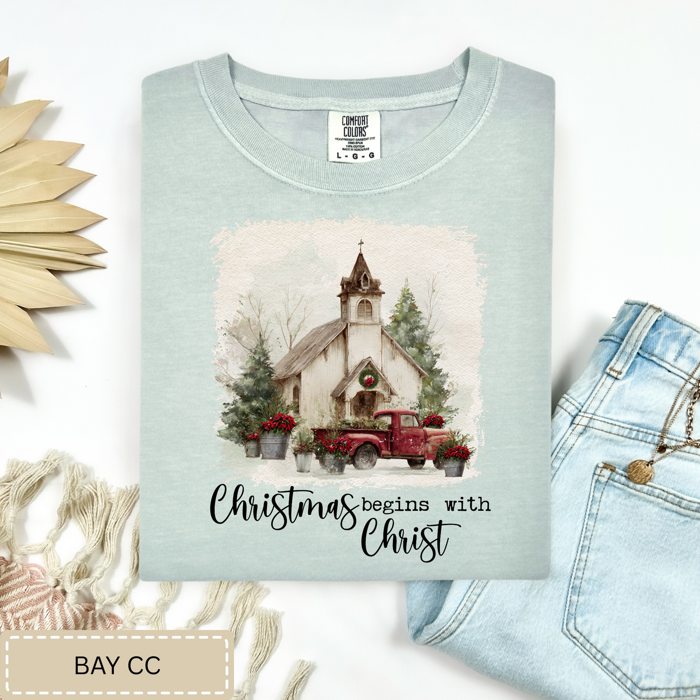 Christmas Begins With Christ Tee.