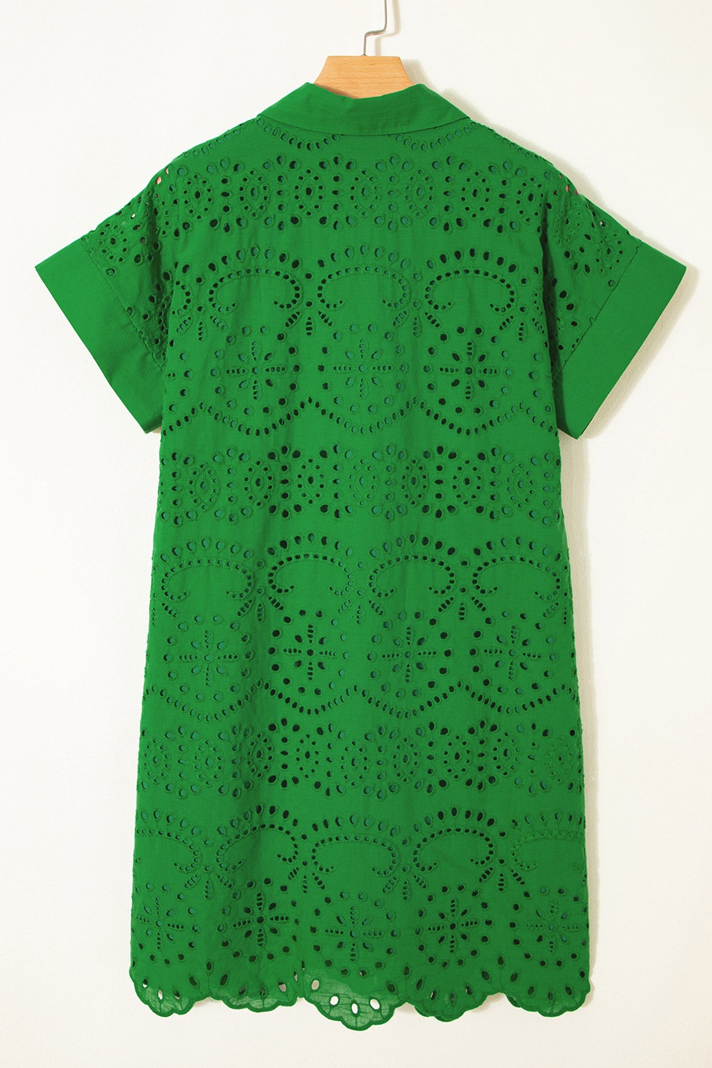 Green Eyelet Dress January.