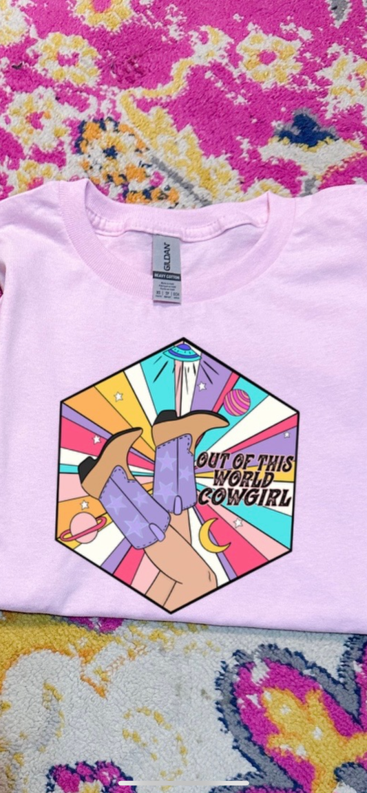 Out of this World Cowgirl Tee