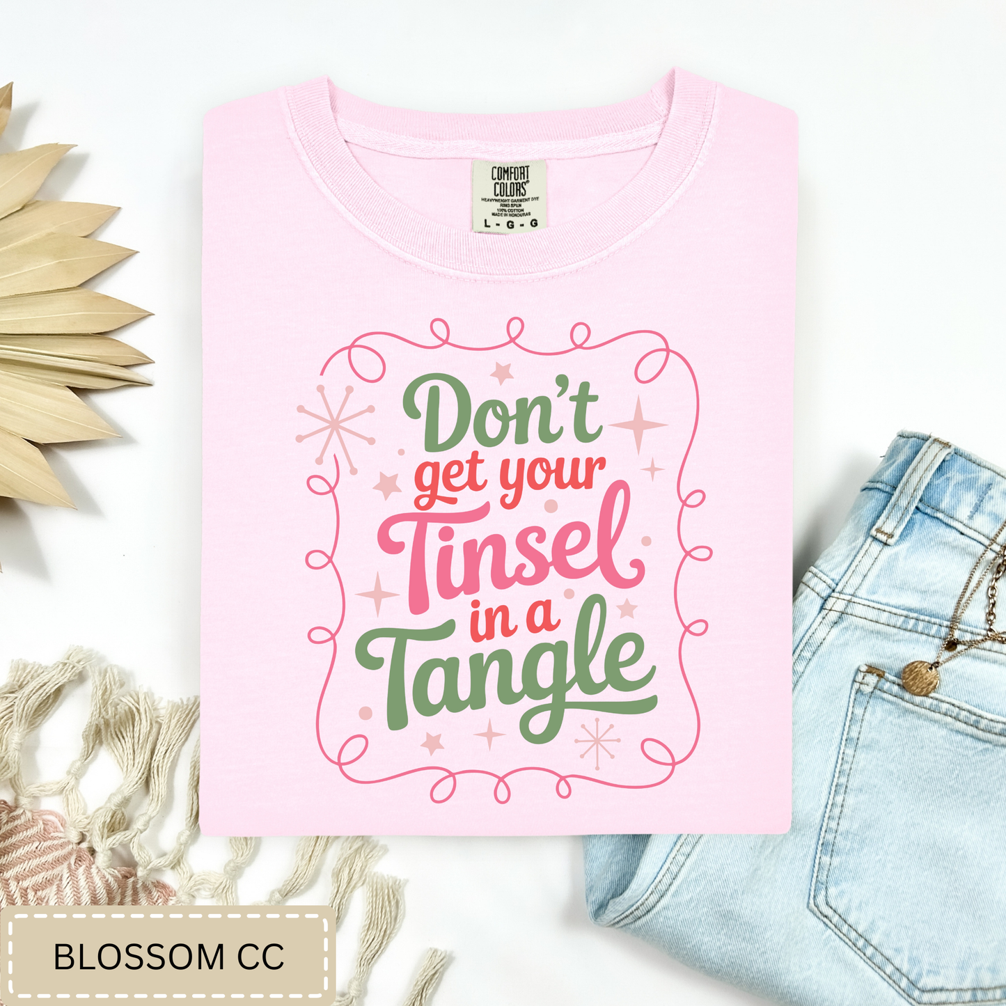 Tinsel In A Tangle Tee.