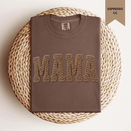 Mama Faux Yarn Tee.