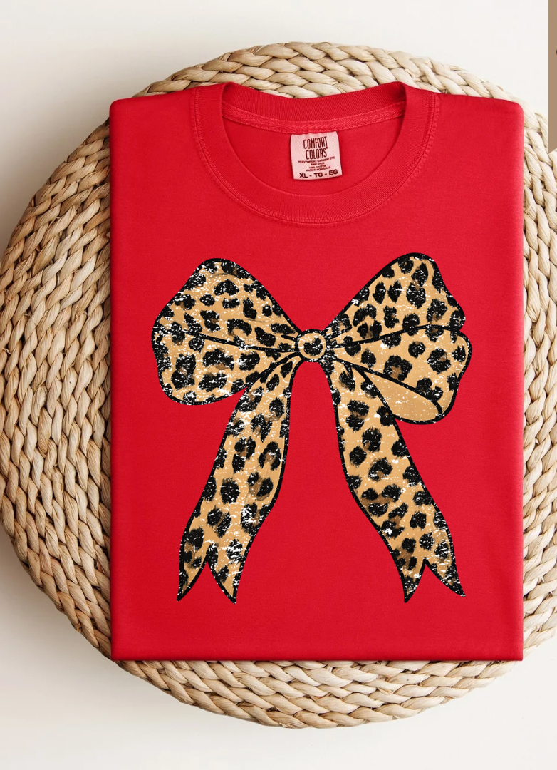 Cheetah Bow Tee.