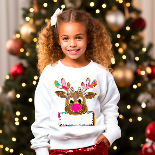 Customizable Reindeer Sweatshirt