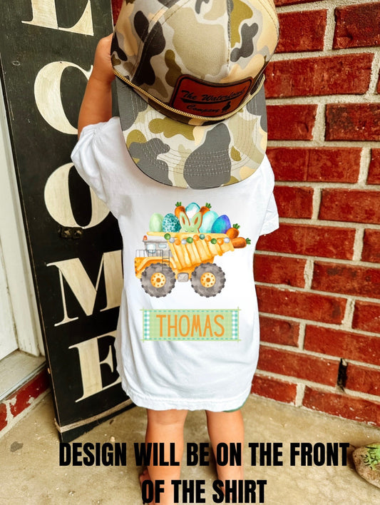 Dump Truck Easter Tee