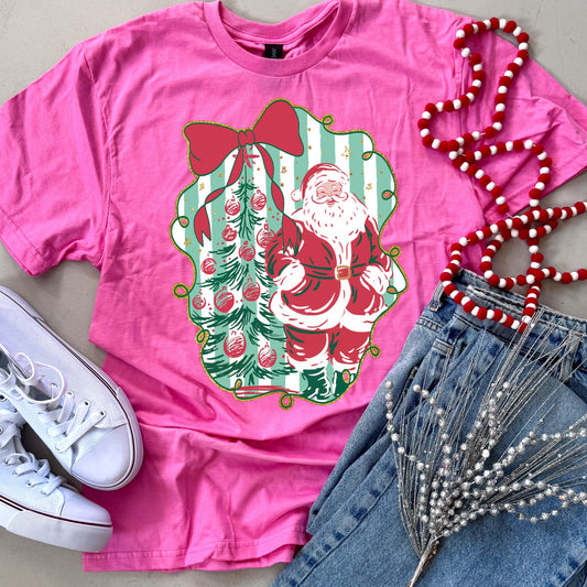 Frame & Bow Santa Tee or Sweatshirt