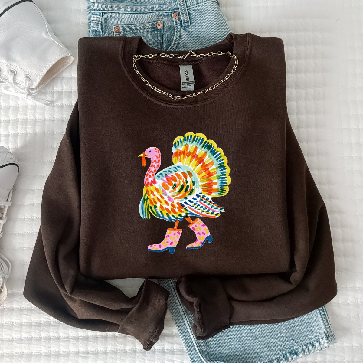 Funky Cowboy Turkey Tee or Sweatshirt