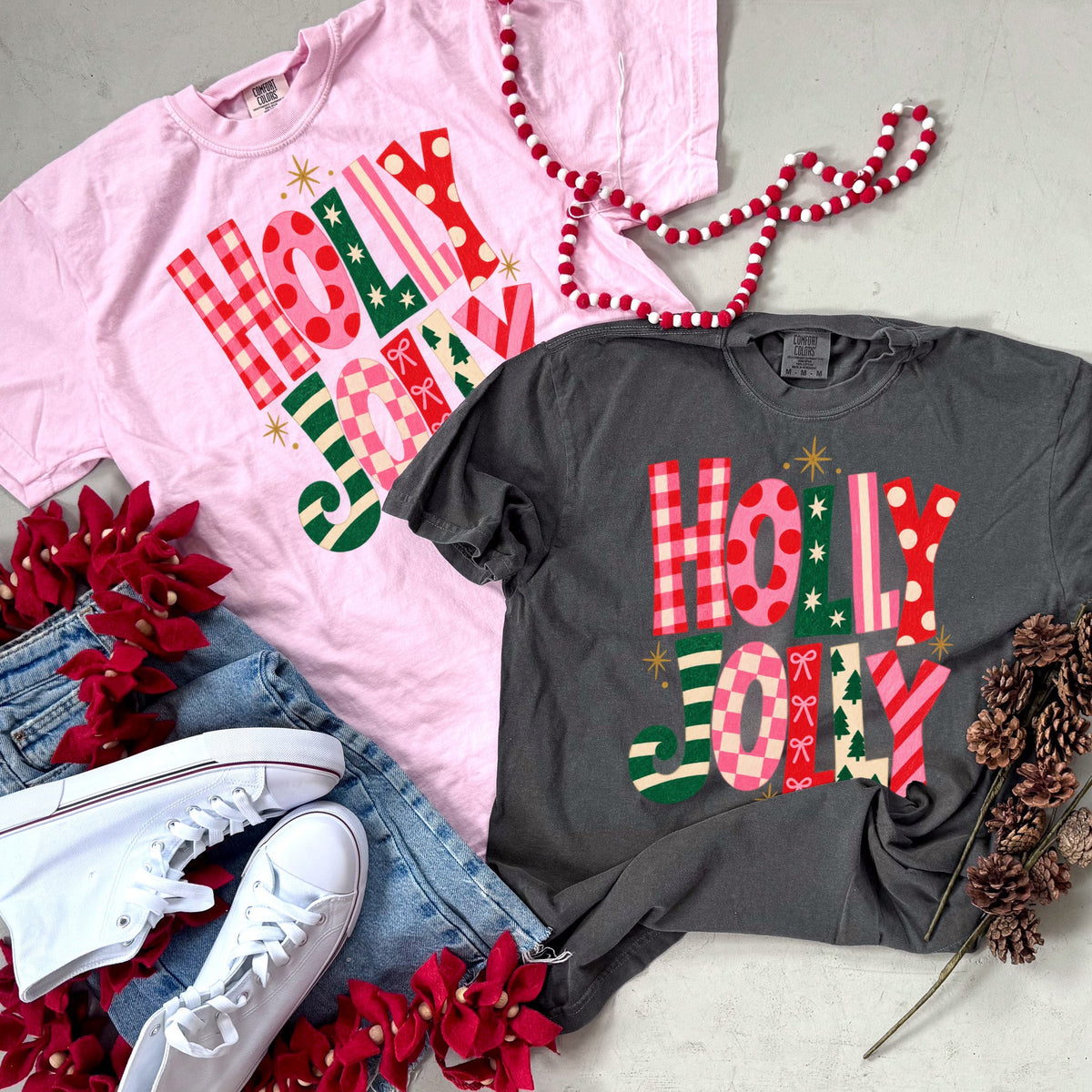 Holly Jolly Tees or Sweatshirts