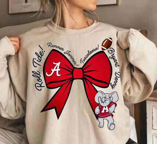 Alabama Bow Sweatshirt