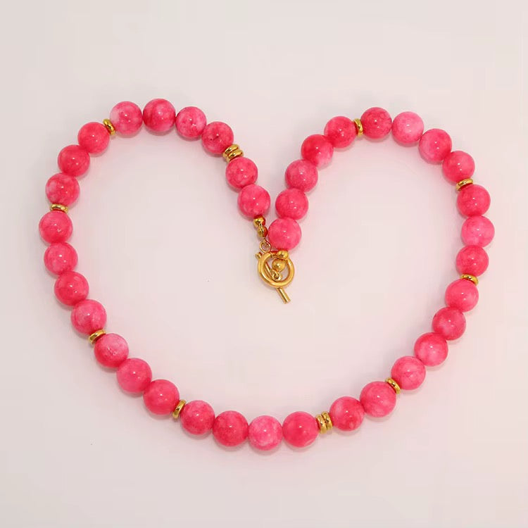 Color Pop Jade Chocker Necklace RTS