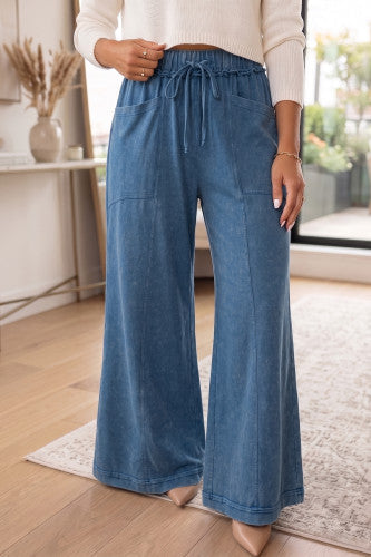 Mineral Wash Flare Pants RTS