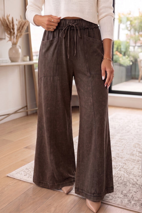 Mineral Wash Flare Pants RTS