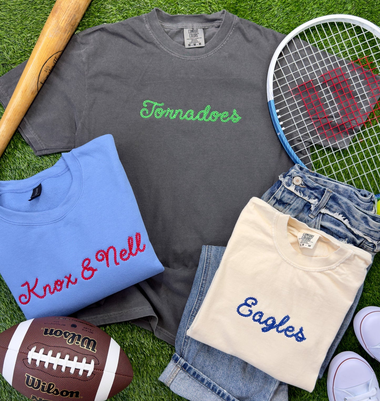 Custom Chain-stitched Sweatshirts