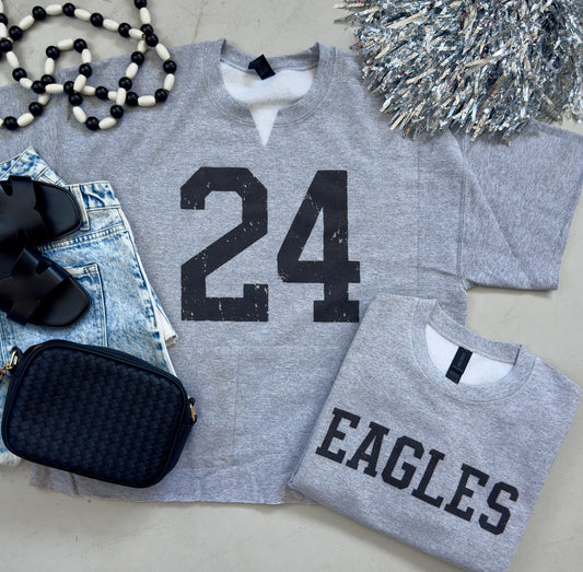 Cut Cut Sweatshirt Short Sleeve Tee