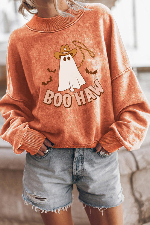 Boo-Haw Orange Sweatshirt